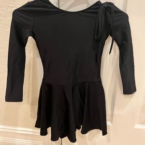 Black dance practice body dress 5-7 year old girl